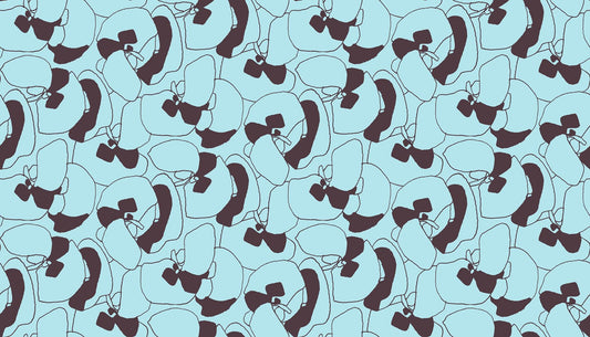 Memento Seagrapes Polar Fabric by Carolyn Friedlander | Ruby Star Society RS8000 13 | Blue Modern Quilting Cotton Yardage