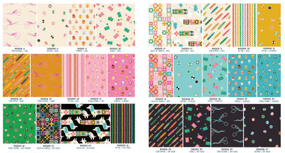 1-800-NOTION Fat Quarter Bundle by Ruby Star Society | 29 Piece Factory Precut | RS5207FQ | Moda Fabrics