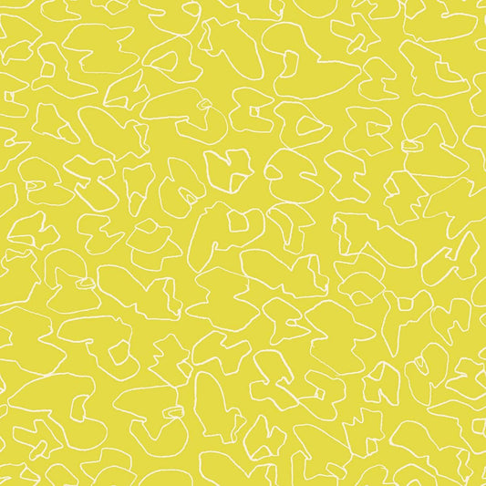Memento Walnuts Citron Fabric by Carolyn Friedlander | Ruby Star Society RS8005 13 | Yellow Modern Quilting Cotton Yardage