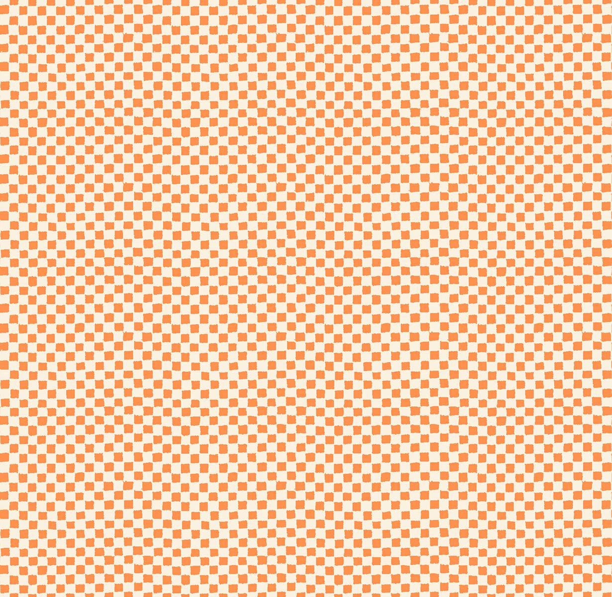 Memento Tracks Pumpkin Fabric by Carolyn Friedlander | Ruby Star Society RS8006 14 | Orange Checker Quilting Cotton Yardage