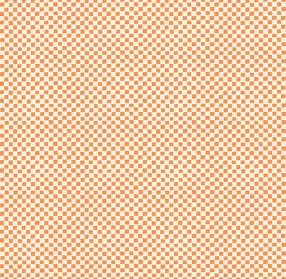 Memento Tracks Pumpkin Fabric by Carolyn Friedlander | Ruby Star Society RS8006 14 | Orange Checker Quilting Cotton Yardage
