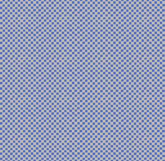 Memento Tracks Royal Blue Fabric by Carolyn Friedlander | Ruby Star Society RS8006 17 | Blue Checker Quilting Cotton Yardage
