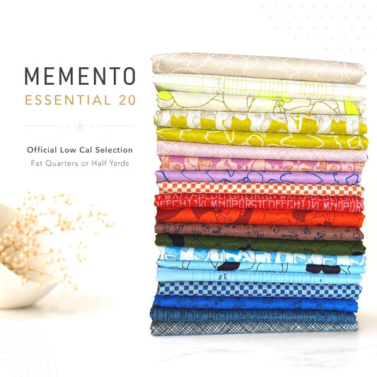 Memento Essential 20 Fabric Bundle by Carolyn Friedlander | Ruby Star Society Low Cal | Fat Quarter or Half Yard Bundle