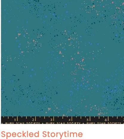 Mermaid Lagoon Fabric Bundle, 6 Piece Ruby Star Society Starry & Speckled, Mint Teal Blue Lavender, Fat Quarter or Half Yard