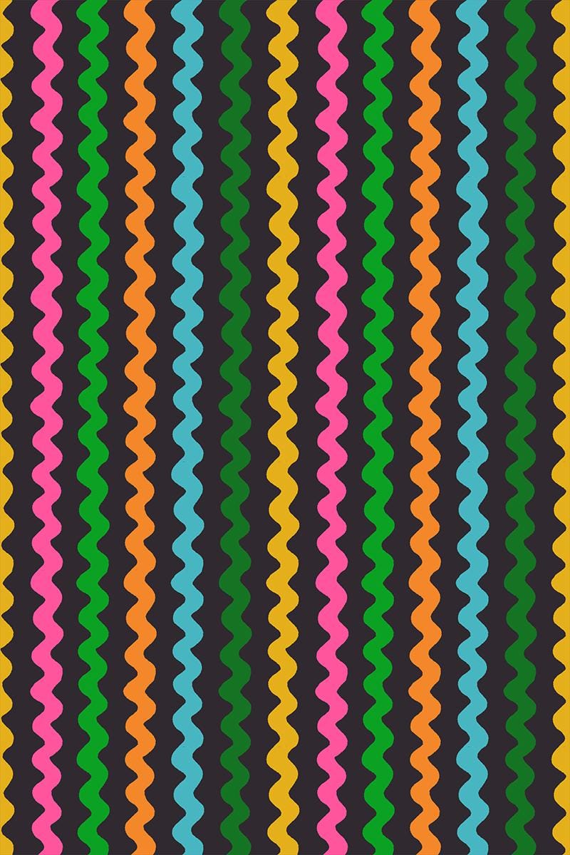 1-800-NOTION Ric Rac Soft Black Fabric by Ruby Star Society | RS5209 16 | Rainbow Sewing Notions Quilting Cotton