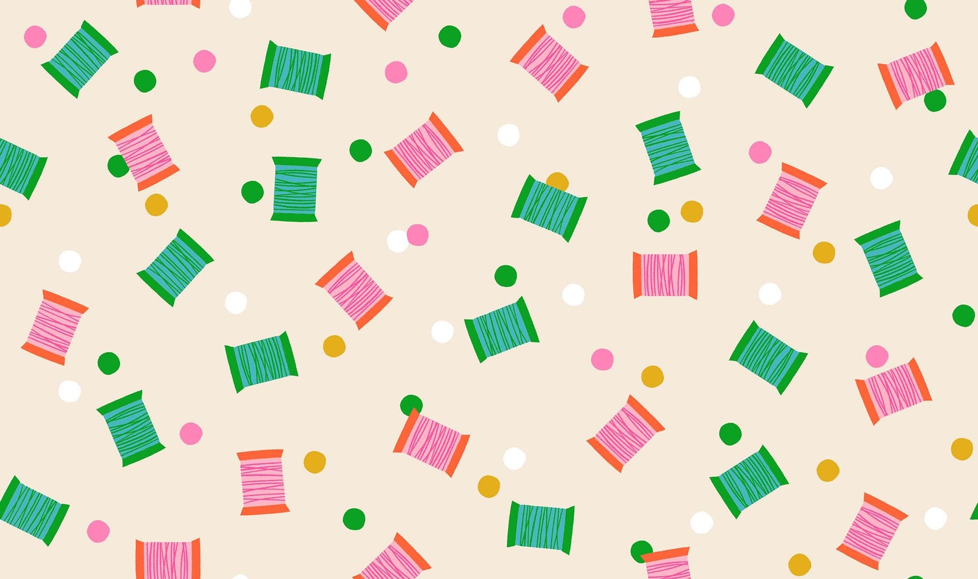 1-800-NOTION Spools Shell Fabric by Ruby Star Society | RS5212 12 | Sewing Thread Novelty Quilting Cotton
