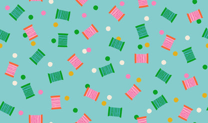 Sew Happy Rainbow Fabric Bundle | 1-800-NOTION by Ruby Star Society | 6 Piece Sewing & Quilting Cotton Bundle