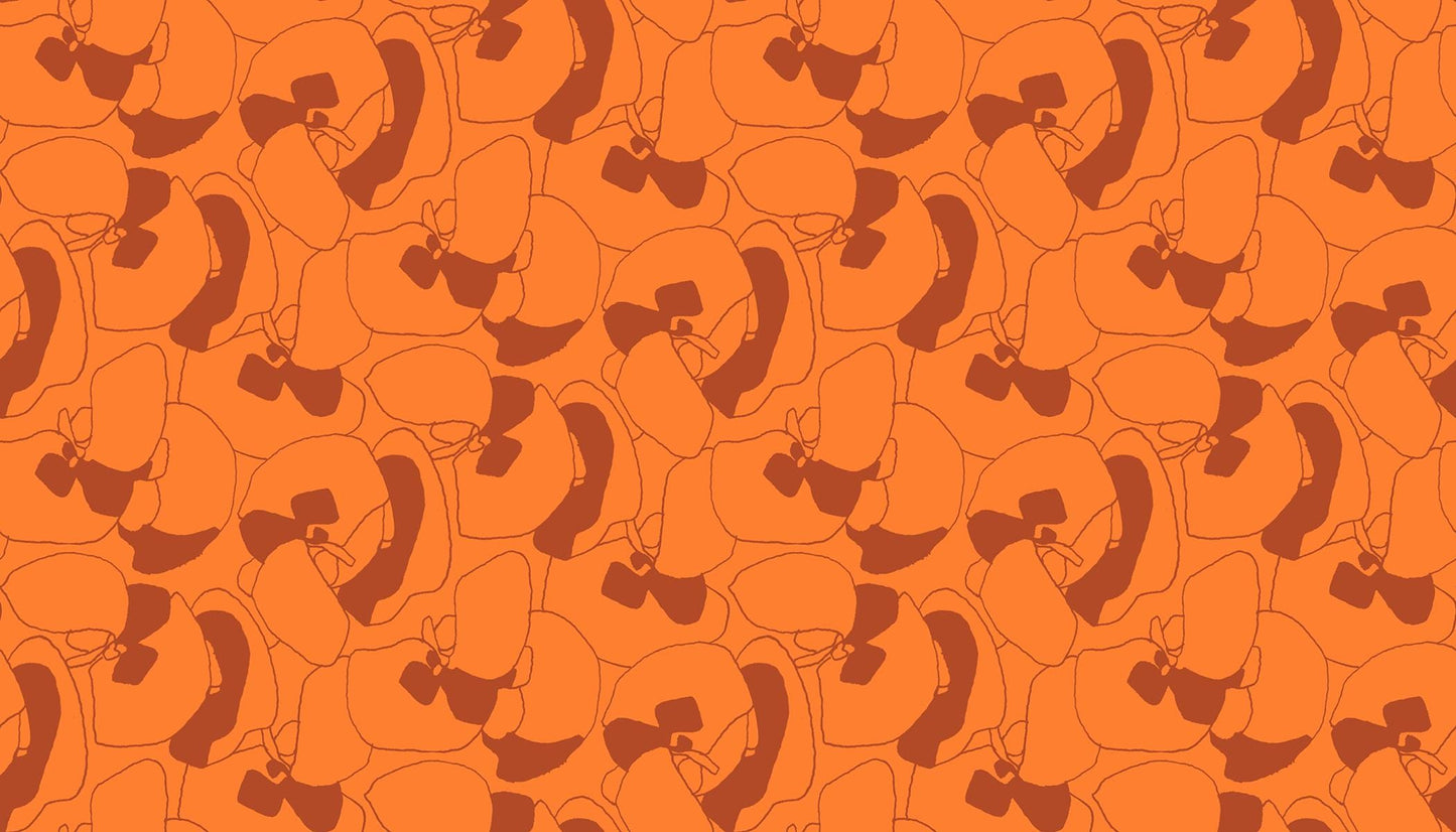 Memento Seagrapes Orange Fabric by Carolyn Friedlander | Ruby Star Society RS8000 14 | Modern Orange Quilting Cotton Yardage