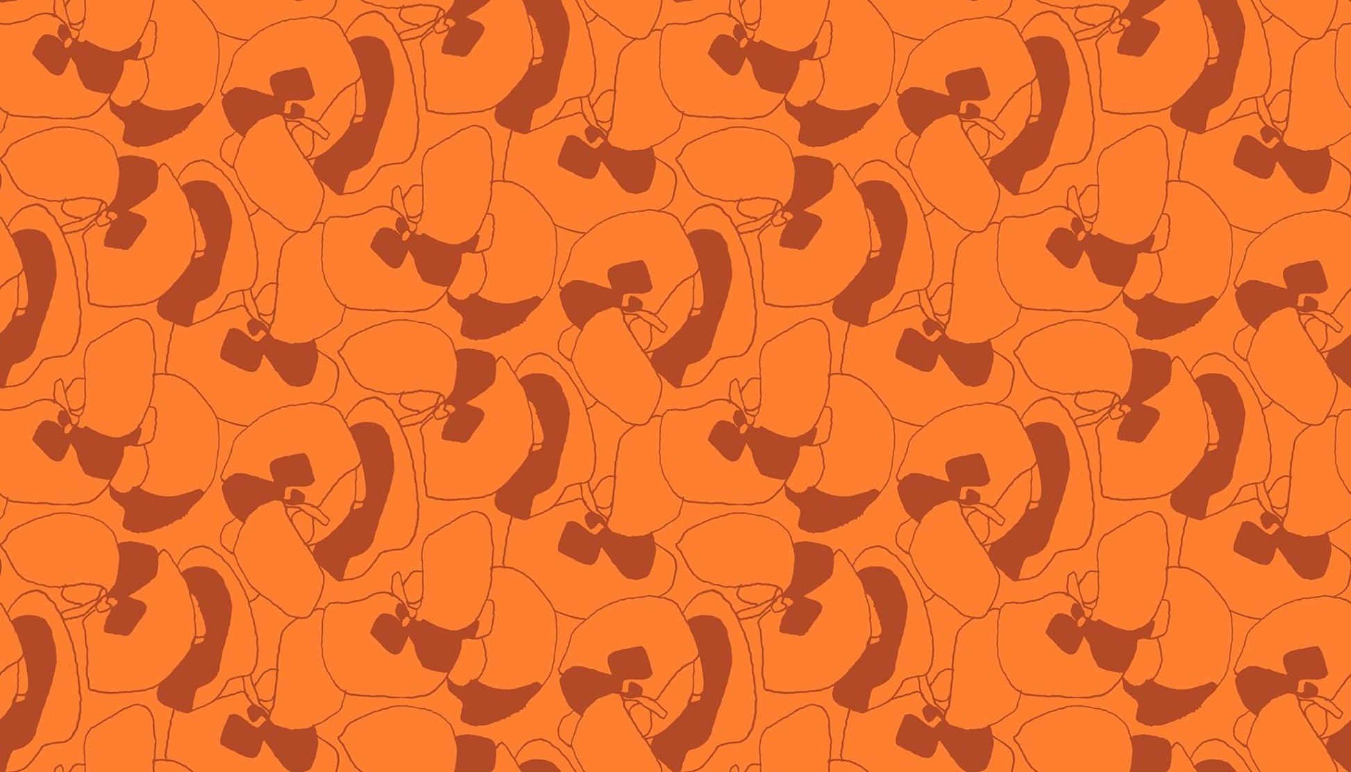 Memento Seagrapes Orange Fabric by Carolyn Friedlander | Ruby Star Society RS8000 14 | Modern Orange Quilting Cotton Yardage
