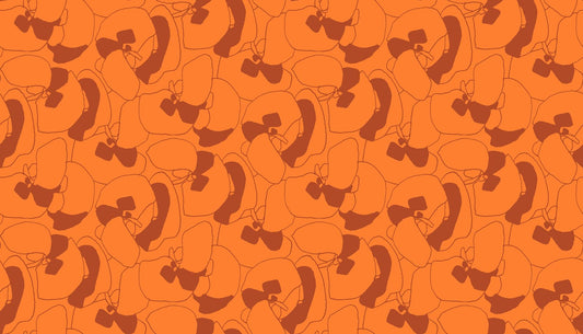 Memento Seagrapes Orange Fabric by Carolyn Friedlander | Ruby Star Society RS8000 14 | Modern Orange Quilting Cotton Yardage