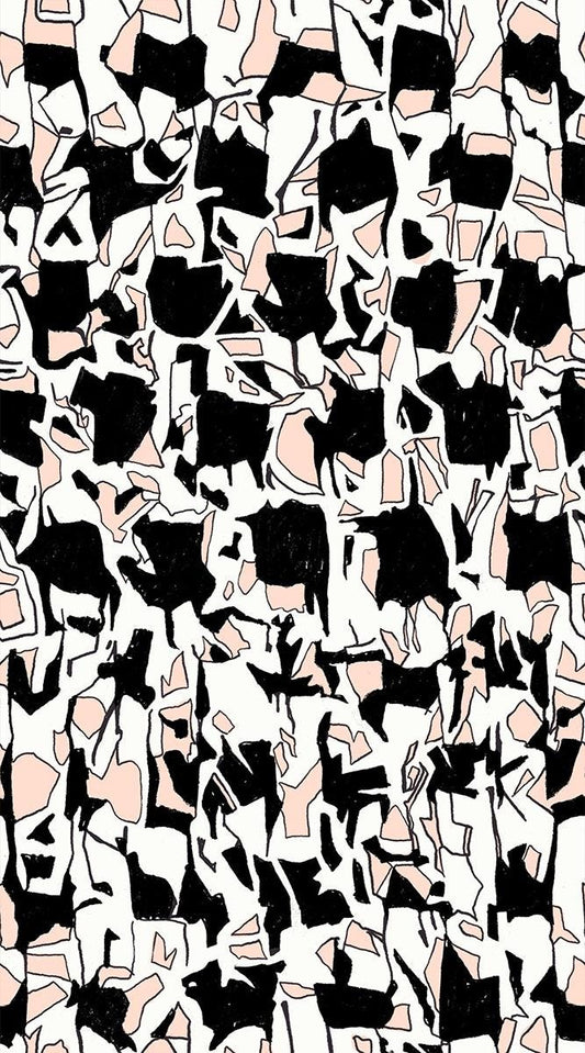 Memento Explore Black Fabric by Carolyn Friedlander | Ruby Star Society RS8001 16 | Black Peach Modern Quilting Cotton Yardage