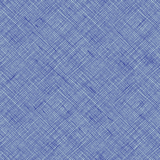 Memento Crosshatch Lapis Fabric by Carolyn Friedlander | Ruby Star Society RS8007 16 | Blue Modern Quilting Cotton Yardage