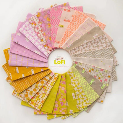 LoFi Linens Fat Quarter Bundle | Rashida Coleman-Hale Ruby Star Society | 25 Piece Linen Blend Factory Precut RS1129FQ