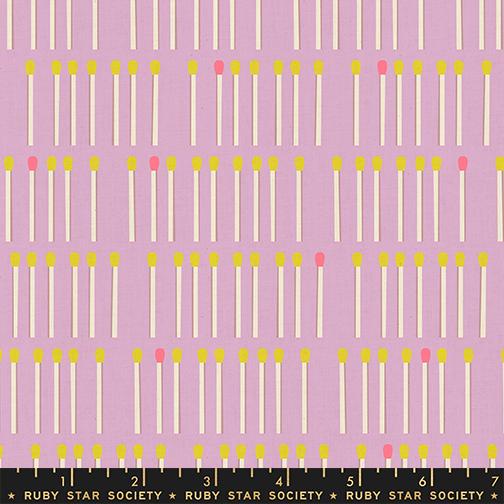 LoFi Linens Meet Your Match Wisteria Fabric | Rashida Coleman-Hale Ruby Star Society | Matchstick Linen Blend RS1132 19CL