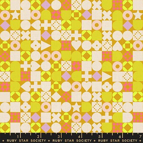 LoFi Citrus Beat Fabric Bundle | LoFi Linens by Rashida Coleman Hale | Ruby Star Society | 7 Fat Quarters or Half Yards