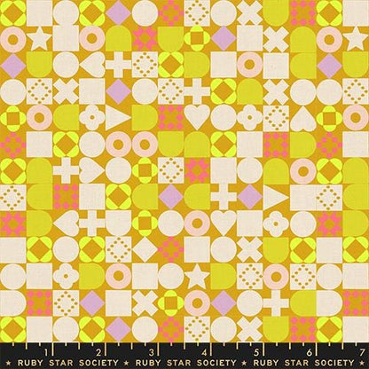 LoFi Citrus Beat Fabric Bundle | LoFi Linens by Rashida Coleman Hale | Ruby Star Society | 7 Fat Quarters or Half Yards