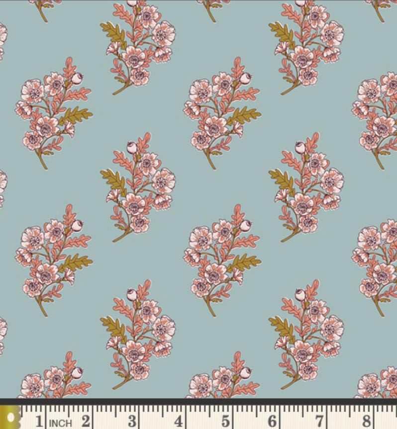 Bright Eyes | Charming One by Sharon Holland | Art Gallery Fabrics | CHO-64113 | Blue Floral Quilting Cotton