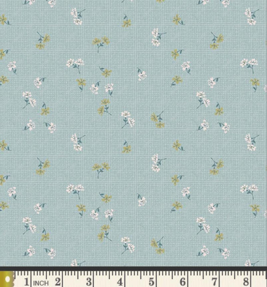 Dainty Pirouette | Charming One by Sharon Holland | Art Gallery Fabrics | CHO-64112 | Blue Floral Quilting Cotton