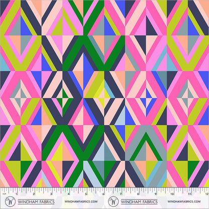 Color Crush Fat Quarter Bundle | Happy Place Annabel Wrigley | 6 Piece Rainbow Colorful Windham Fabric Bundle