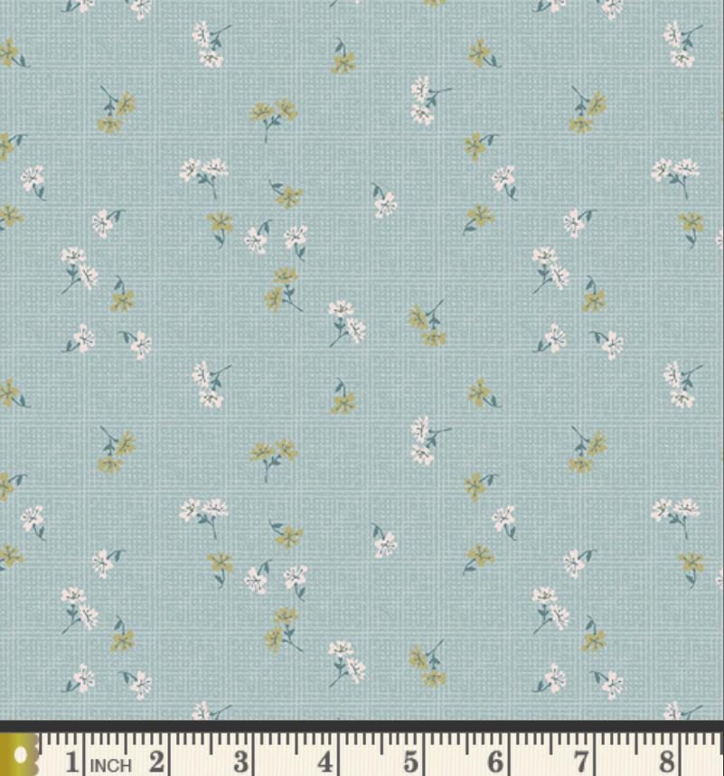 Peacock Garden Fabric Bundle | 6 Fat Quarters | Charming One Sharon Holland | Teal Blue Floral Art Gallery Fabrics