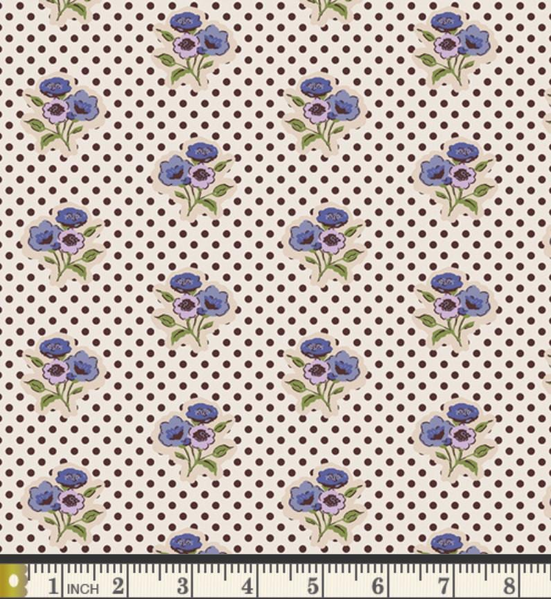 Periwinkle Garden Fabric Bundle, Bari J My Mother’s Daughter, Blue Lavender Fat Quarter Bundle, Art Gallery Fabrics