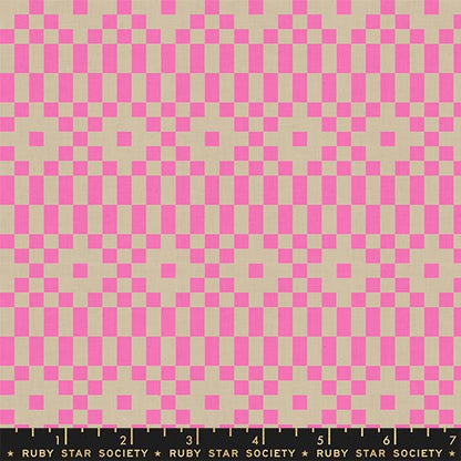 LoFi Pink Frequency Fabric Bundle | LoFi Linens by Rashida Coleman Hale | Ruby Star Society | 7 Fat Quarters or Half Yards