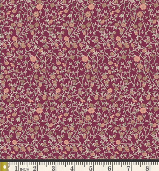 Everlee Plum | Charming One by Sharon Holland | Art Gallery Fabrics | CHO-64104 | Plum Floral Quilting Cotton
