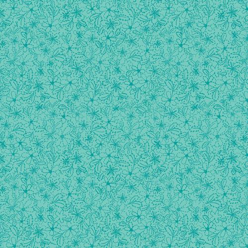 Tide Petal Fabric - Island Life by Patty Basemi - Art Gallery Fabrics Teal Tonal Cotton - ISL-35504