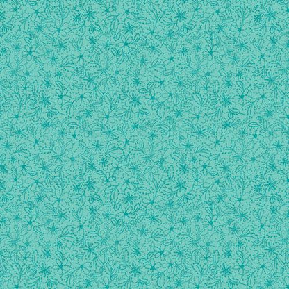 Tide Petal Fabric - Island Life by Patty Basemi - Art Gallery Fabrics Teal Tonal Cotton - ISL-35504