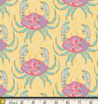 Tidal Stroll Fabric - Island Life by Patty Basemi - Art Gallery Fabrics Coastal Novelty Cotton - ISL-35506