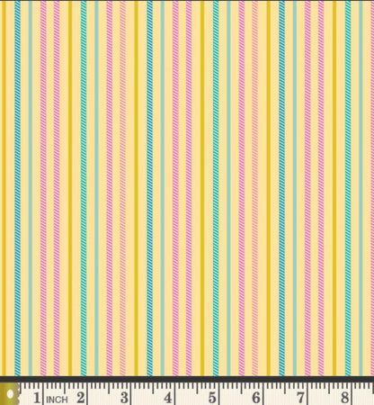 Sunset Drift Fabric - Island Life by Patty Basemi - Art Gallery Fabrics Pastel Stripe Cotton - ISL-35507