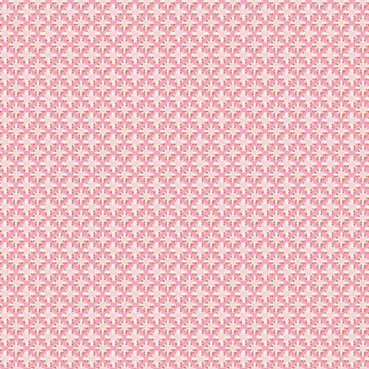 Summer Rattan Fabric - Island Life by Patty Basemi - Art Gallery Fabrics Pink Geometric Cotton - ISL-35510