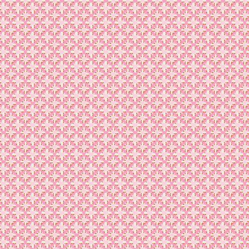 Summer Rattan Fabric - Island Life by Patty Basemi - Art Gallery Fabrics Pink Geometric Cotton - ISL-35510