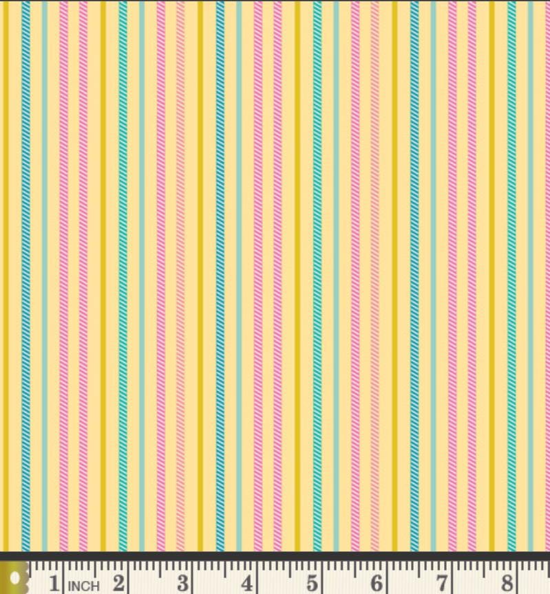Pink Cabana Fabric Bundle - 5 Piece Island Life by Patty Basemi - Art Gallery Fabrics - Pink Coral Aqua Fat Quarter Bundle