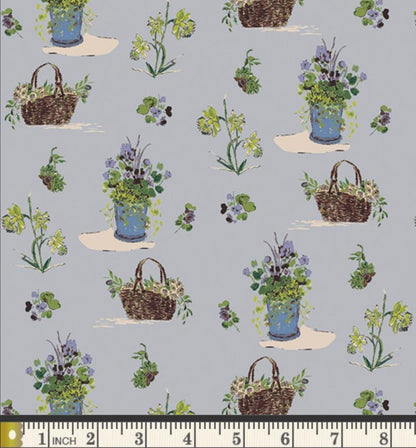 Periwinkle Garden Fabric Bundle, Bari J My Mother’s Daughter, Blue Lavender Fat Quarter Bundle, Art Gallery Fabrics
