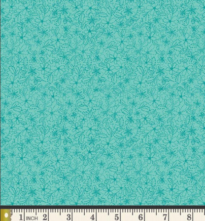 Tide Petal Fabric - Island Life by Patty Basemi - Art Gallery Fabrics Teal Tonal Cotton - ISL-35504