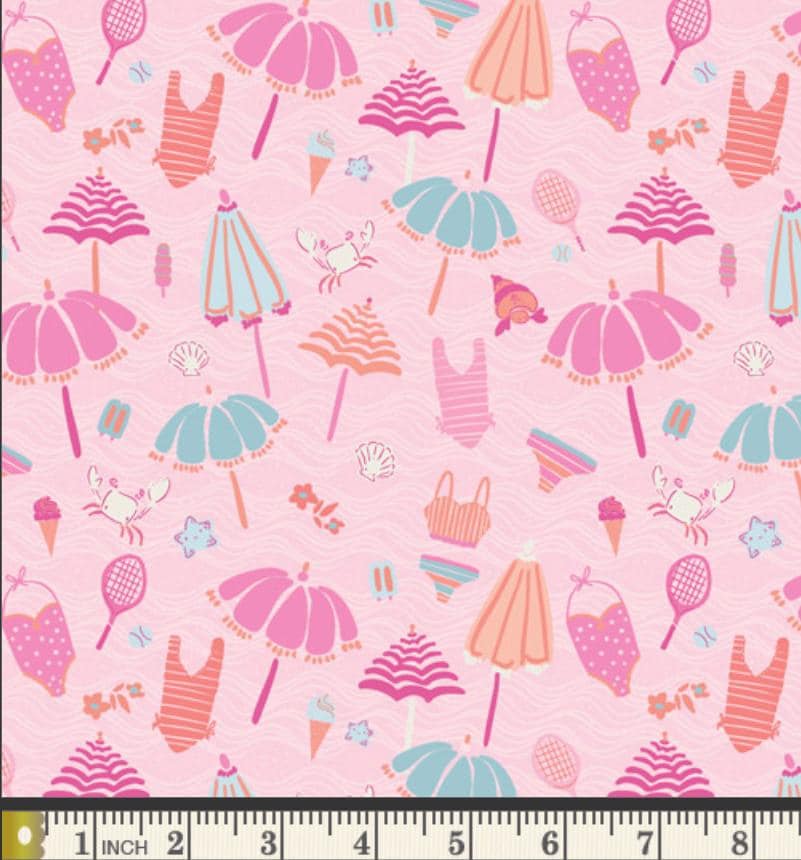 Island Treats Fabric Bundle - 5 Piece Island Life by Patty Basemi - Art Gallery Fabrics - Tropical Beach Fat Quarter Bundle