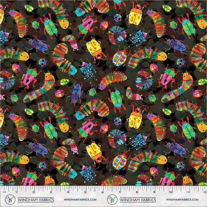 Insect Collection Soft Black Fabric | Animal Kingdom by Gareth Lucas | Windham Fabrics