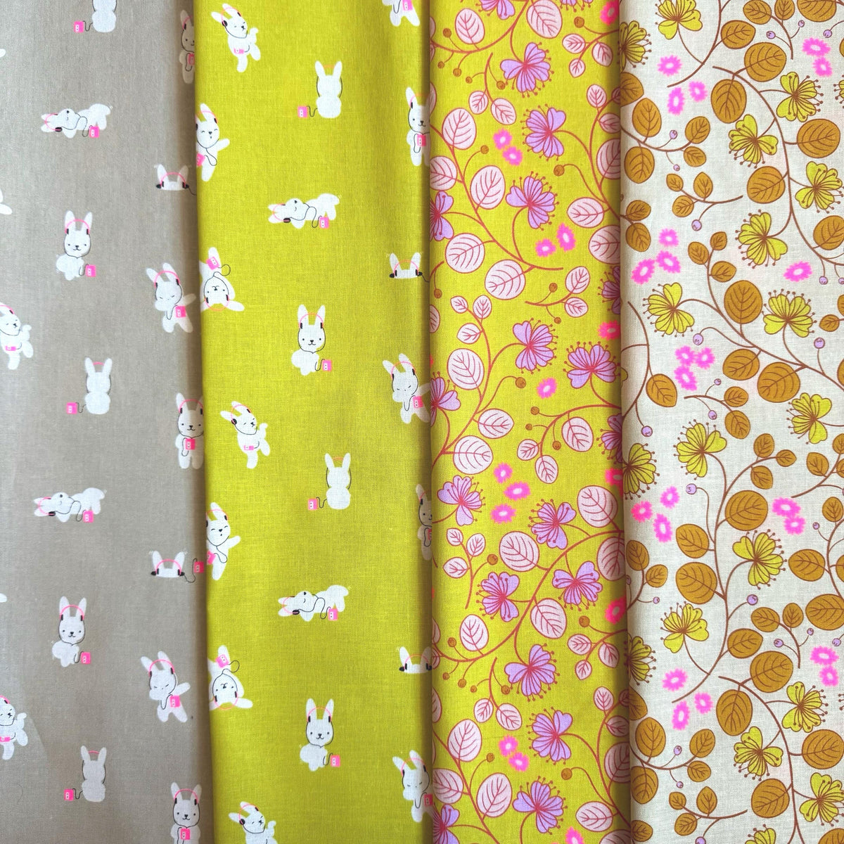 LoFi Neon Mixtape Fabric Bundle | 21 Fat Quarters or Half Yards | Lofi Linens by Rashida Coleman-Hale | Ruby Star Society