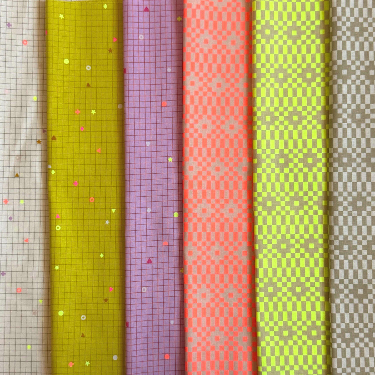LoFi Neon Mixtape Fabric Bundle | 21 Fat Quarters or Half Yards | Lofi Linens by Rashida Coleman-Hale | Ruby Star Society