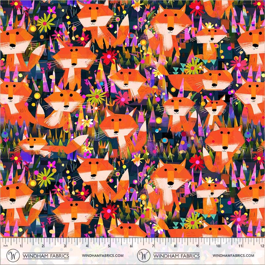 Forest Friends 5 Piece Fabric Bundle | Animal Kingdom Gareth Lucas | Woodland Fat Quarter or Half Yard Bundle