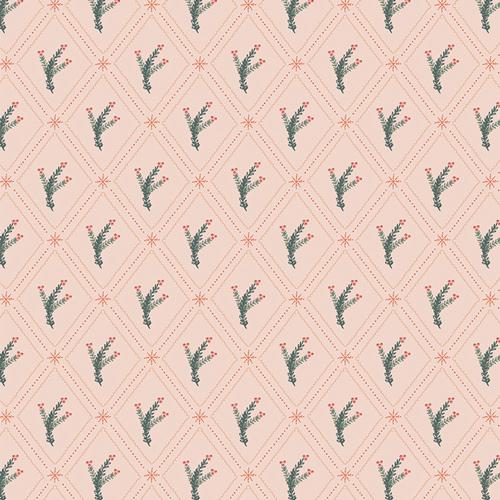 Winterberry And Blush Bundle | Frost & Fir Fabric | 5 Piece Curated Winter Floral Bundle | Art Gallery Fabrics