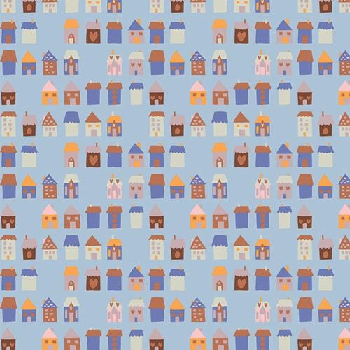 Frostlight Village Fat Quarter Bundle | Frost & Fir Fabric | 5 Piece Winter Quilting Cotton Bundle | Art Gallery Fabrics | Half Yard Option