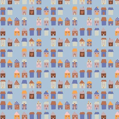 Frostlight Village Fat Quarter Bundle | Frost & Fir Fabric | 5 Piece Winter Quilting Cotton Bundle | Art Gallery Fabrics | Half Yard Option