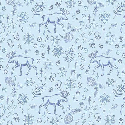 Frostlight Village Fat Quarter Bundle | Frost & Fir Fabric | 5 Piece Winter Quilting Cotton Bundle | Art Gallery Fabrics | Half Yard Option