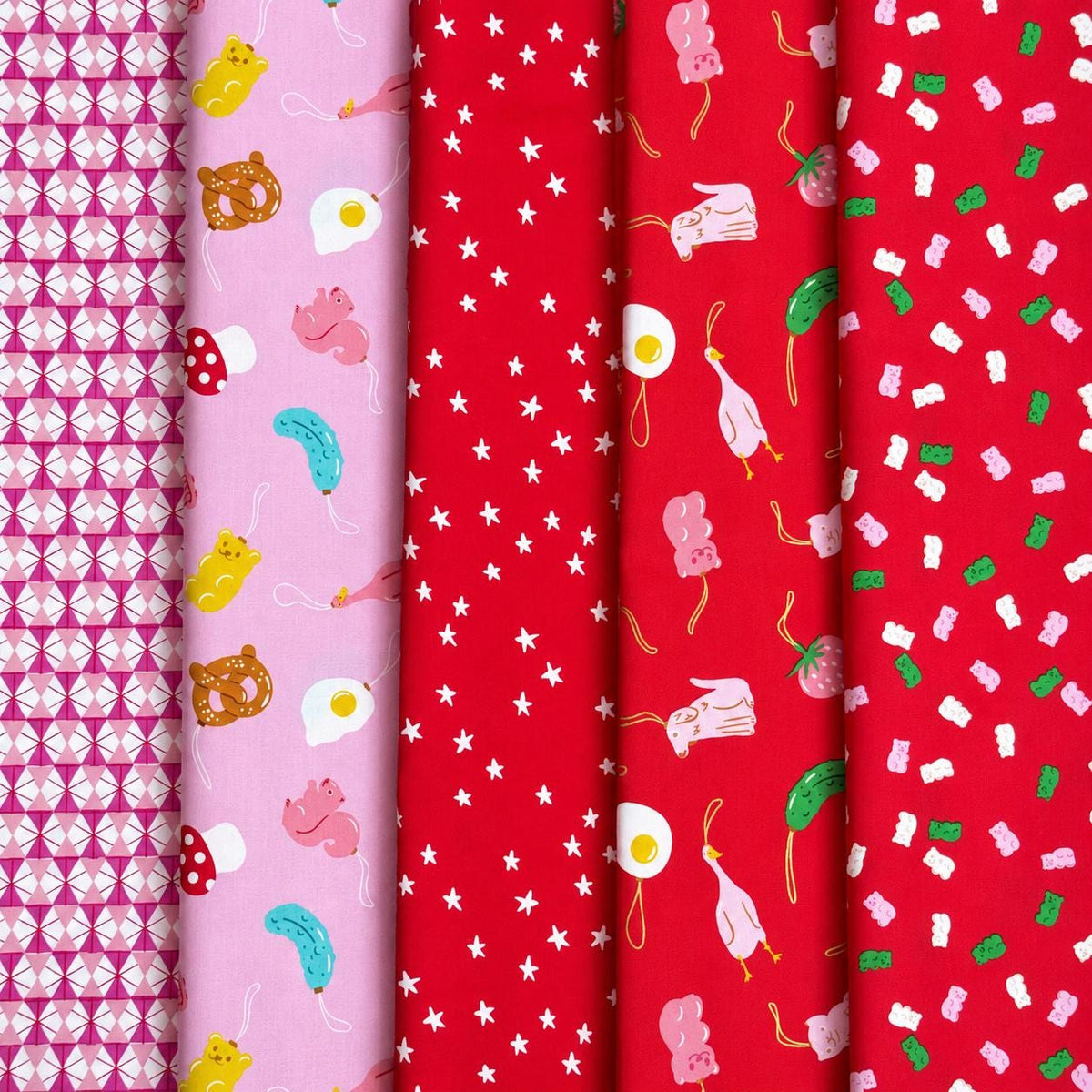 Merry Happy & Starry Fabric Bundle | Ruby Star Society | 22 Fat Quarters + Half Yard Panel | Merry Little Christmas