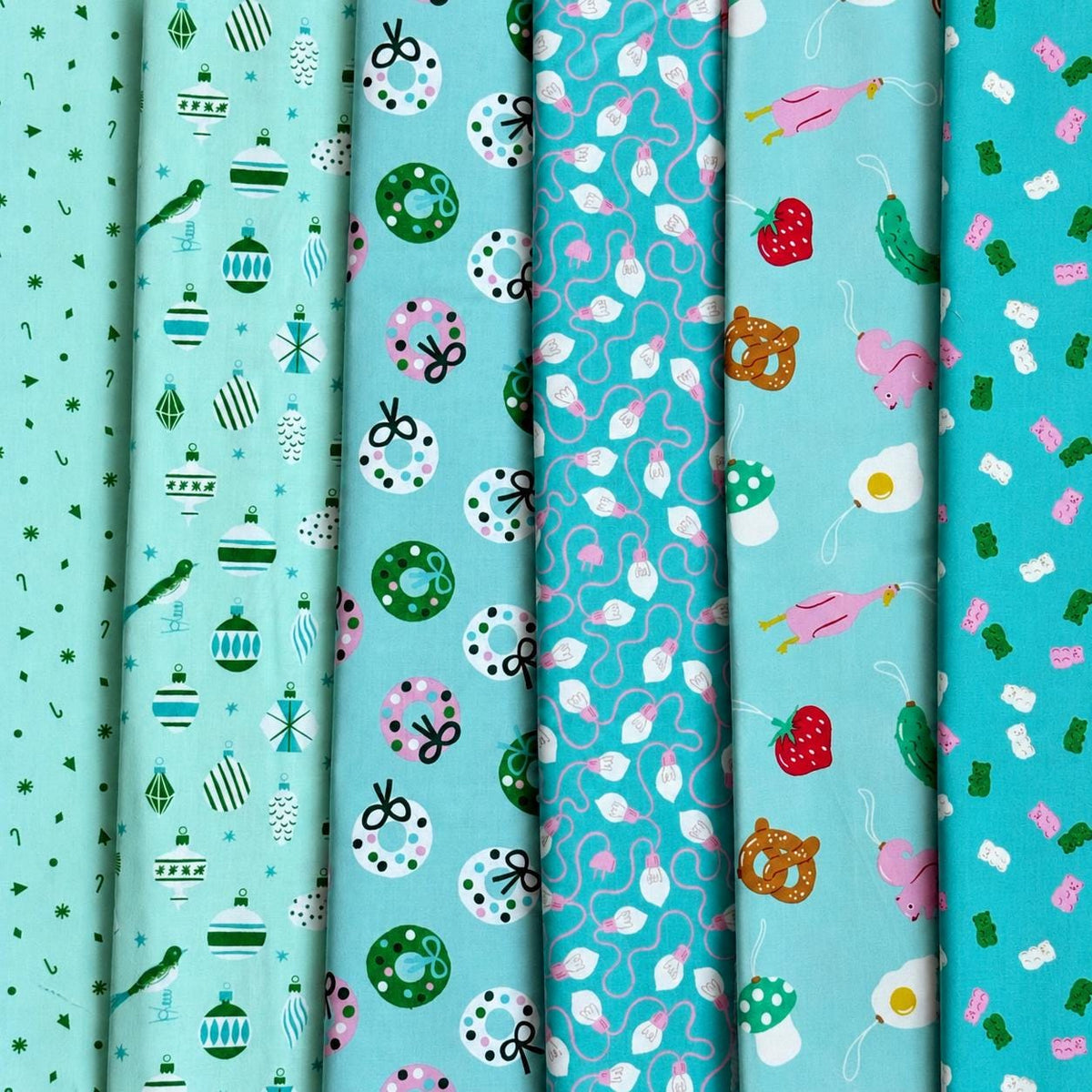 Merry Happy & Starry Fabric Bundle | Ruby Star Society | 22 Fat Quarters + Half Yard Panel | Merry Little Christmas