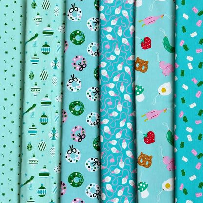 Merry Happy & Starry Fabric Bundle | Ruby Star Society | 22 Fat Quarters + Half Yard Panel | Merry Little Christmas
