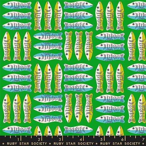Sardine Social 5 Piece Fabric Bundle | 1-800-Calico | Ruby Star Society | Fat Quarter or Half Yard Bundle