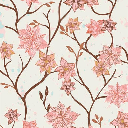 Winterberry And Blush Bundle | Frost & Fir Fabric | 5 Piece Curated Winter Floral Bundle | Art Gallery Fabrics